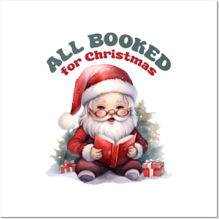 All Booked for Christmas Posters and Art